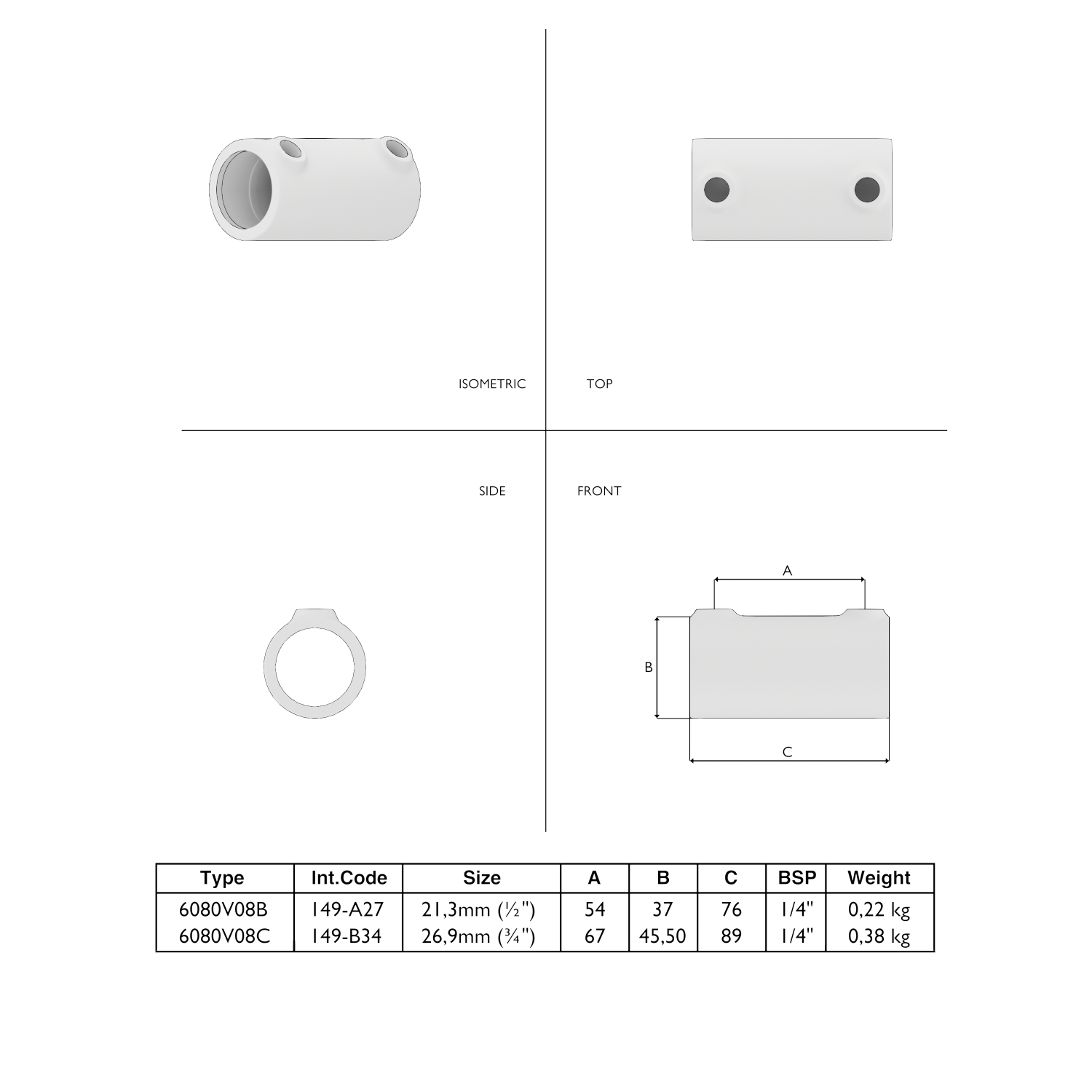 149-A Extend.st exterior - 26,9 mm marrón