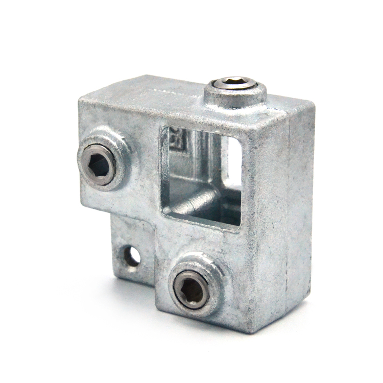 Pieza de esquina montante continuo con orejeta - 25 mm. Escuadra de unión (90°)