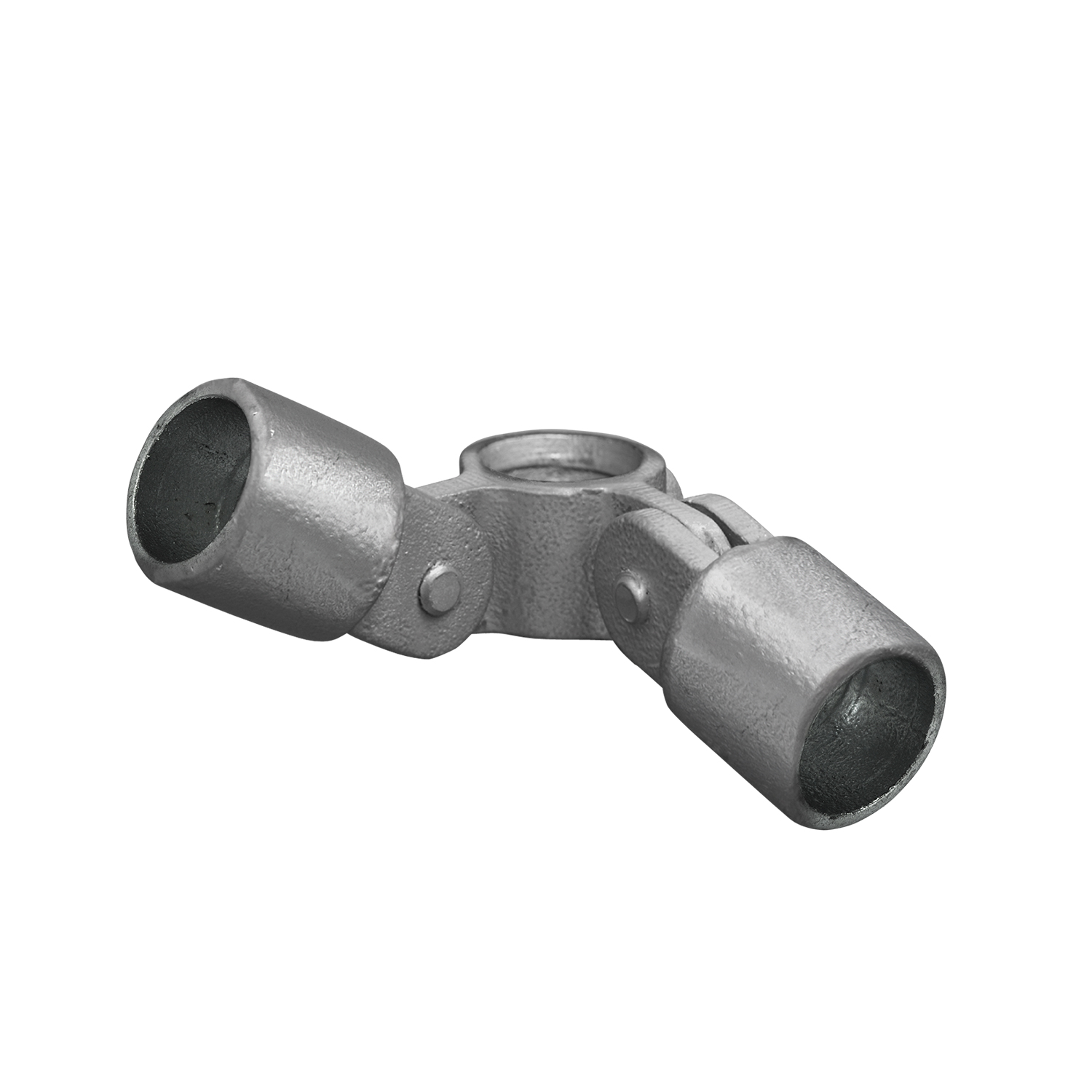 Pieza de unión, doble, 90° 26,9 mm (¾"), compuesta por 1 x 608040B y 2 x 608042B incl. 2 tornillos M8x35