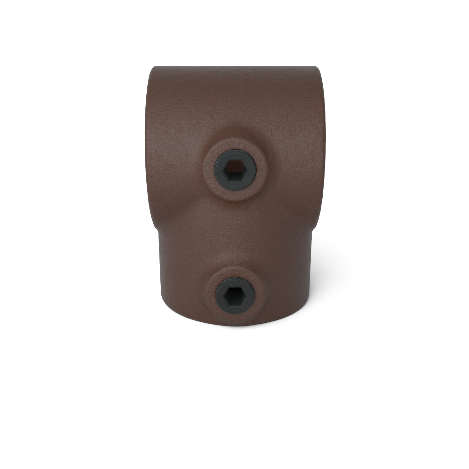 101-A Pieza en T corta - 26,9 mm marrón