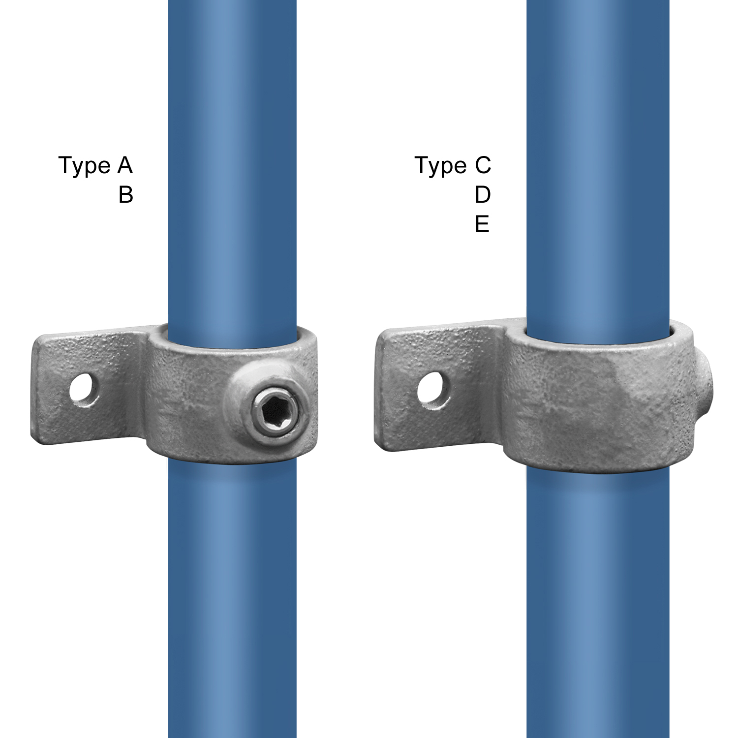 Pieza de ojal con orejeta simple, 33,7 mm (1")