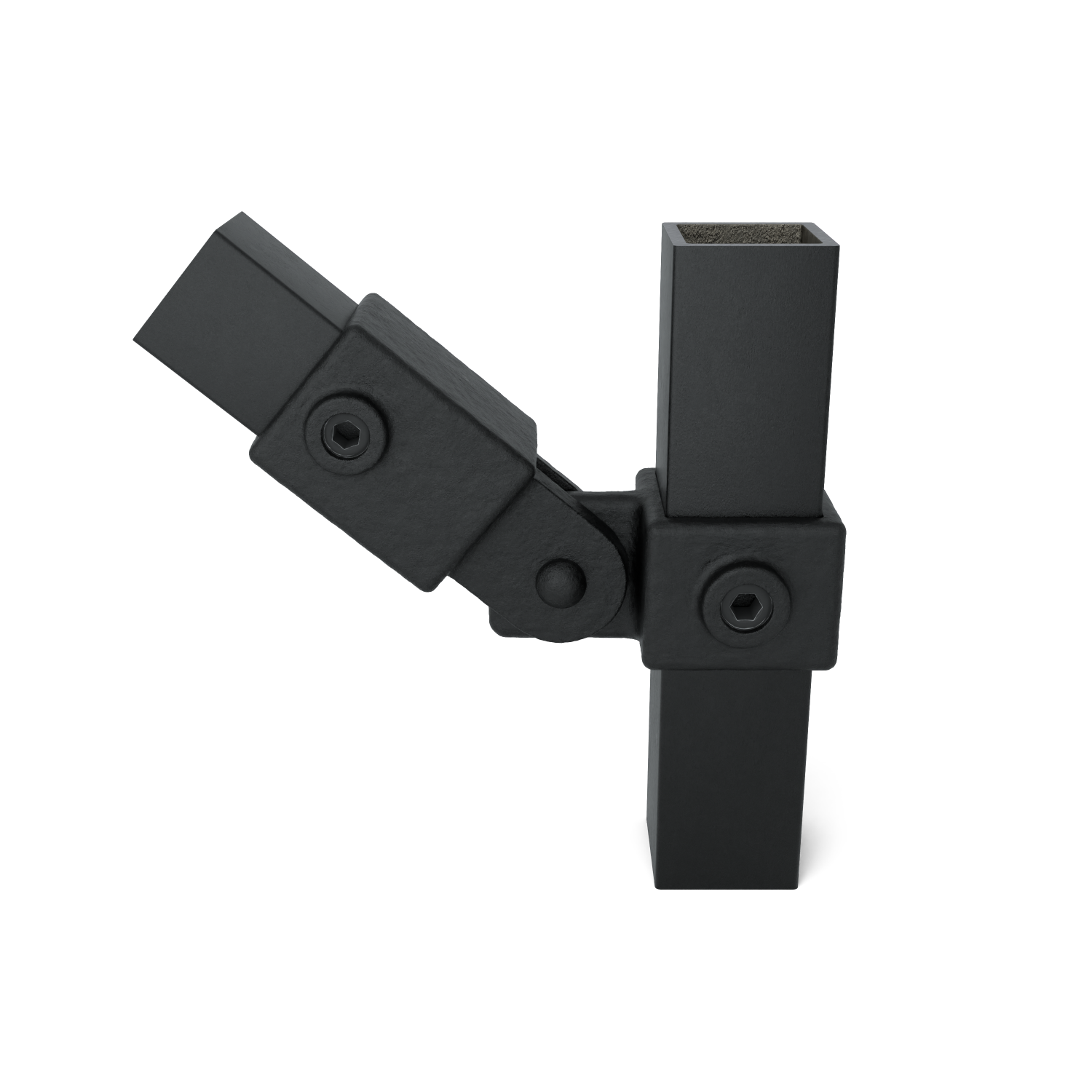 Pieza articulada simple negra - 40 mm