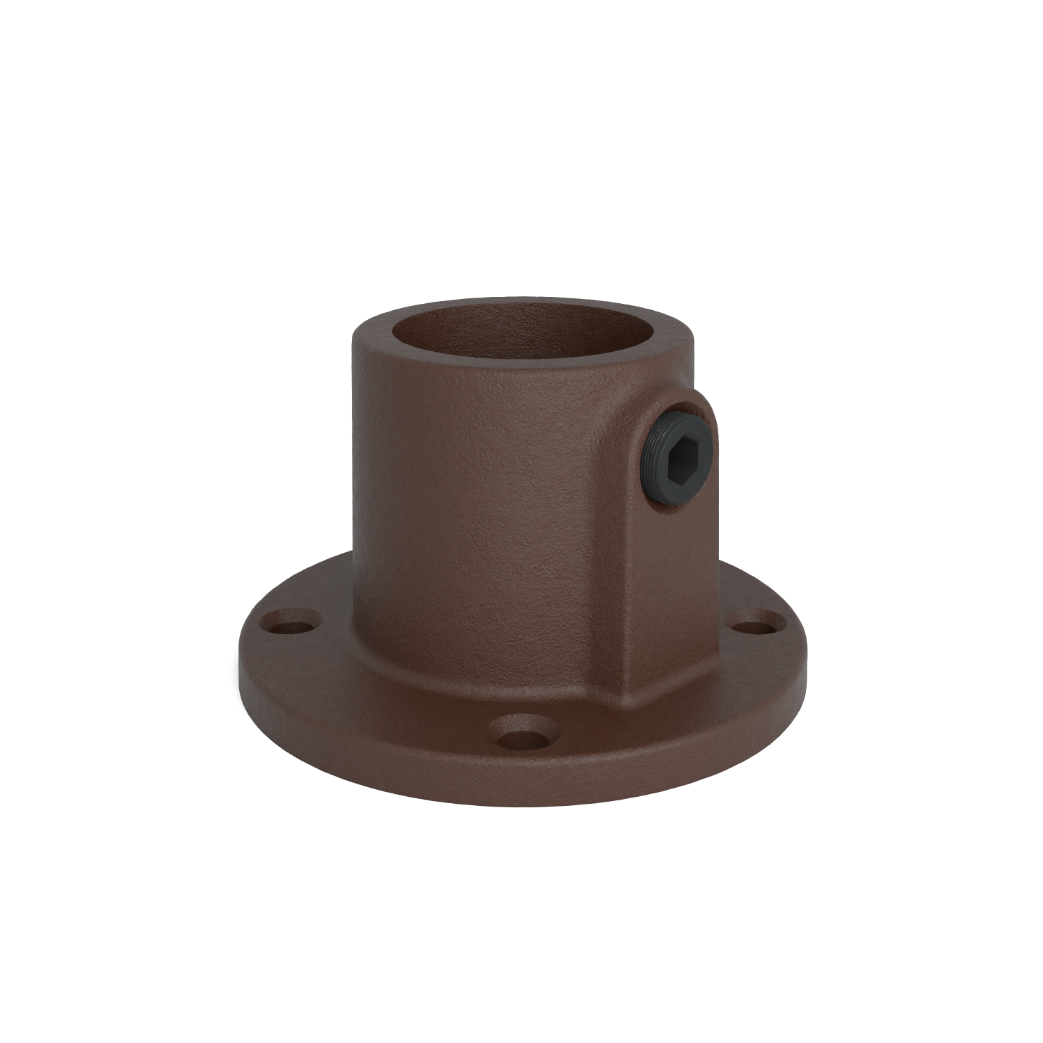 131T-A Placa base redonda, continua - 26,9 mm marrón 