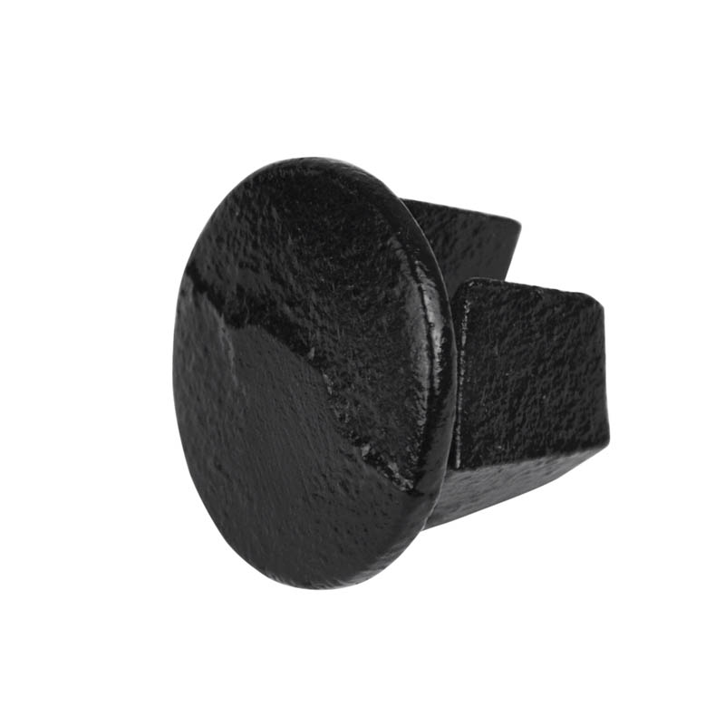 Enchufe, metal negro 48,3 mm (1½")