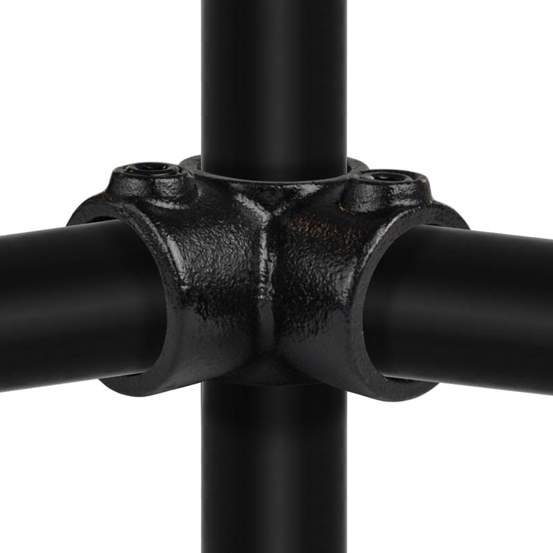 Conexión de esquina continua 90°negro 26,9mm (3/4")